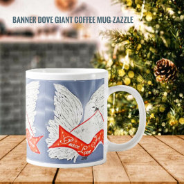 Taza De Café Grande Banner Dove