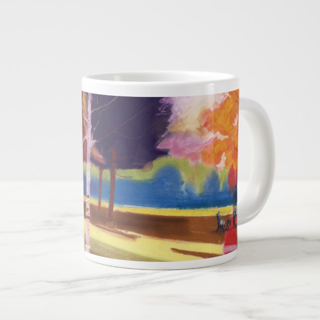 Taza De Café Grande Baño del parque de Victoria (Derecha)
