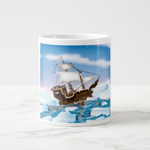 Taza De Café Grande Barco para romper el hielo