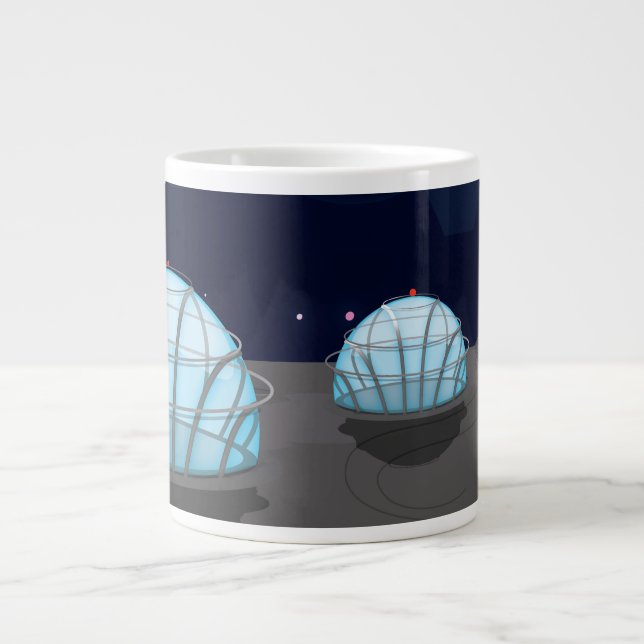Taza De Café Grande Base lunar (Frente)