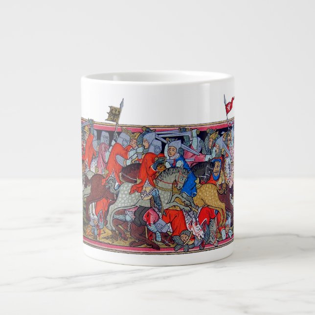 Taza De Café Grande Batalla medieval (Frente)