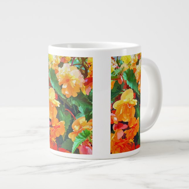 TAZA DE CAFÉ GRANDE BEGONIAS (Derecha)