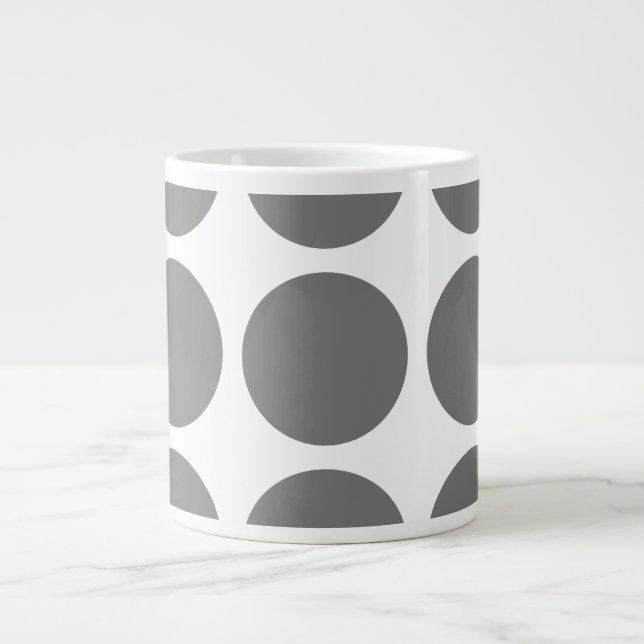 Taza De Café Grande Big Polka Dots Jumbo Mug (Frente)