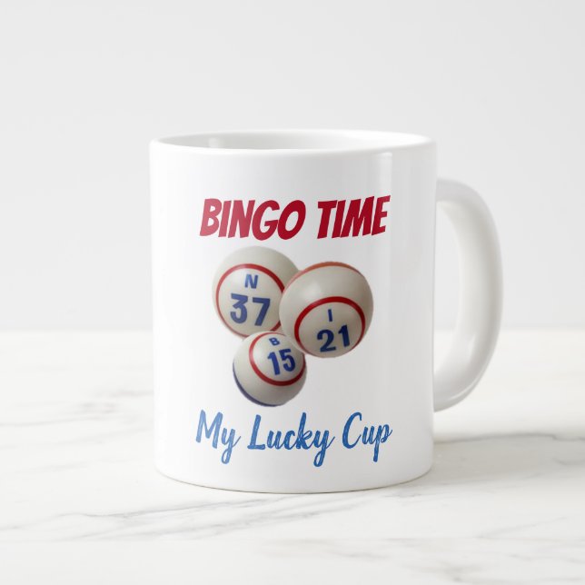 Taza De Café Grande Bingo Jumbo Mug (Derecha)