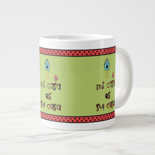 Taza De Café Grande Birdhouse de las casas del es su de las casas del