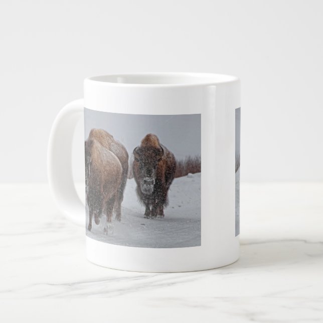 Taza De Café Grande Bisonte de Yellowstone (Izquierda)