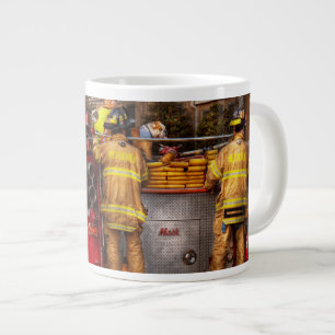 Taza De Café Grande Bombero - cuerpo de bomberos de Metuchen