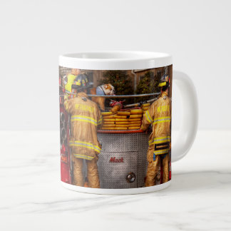 Taza De Café Grande Bombero - cuerpo de bomberos de Metuchen