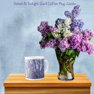 Taza De Café Grande Bosque en Crepúsculo