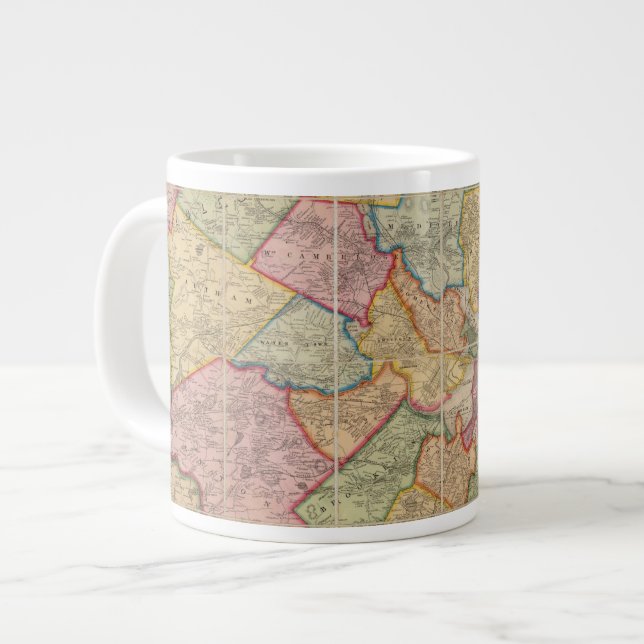 Taza De Café Grande Boston y alrededores (Izquierda)