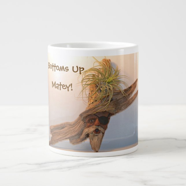 Taza De Café Grande Bottoms Up Matey (Frente)