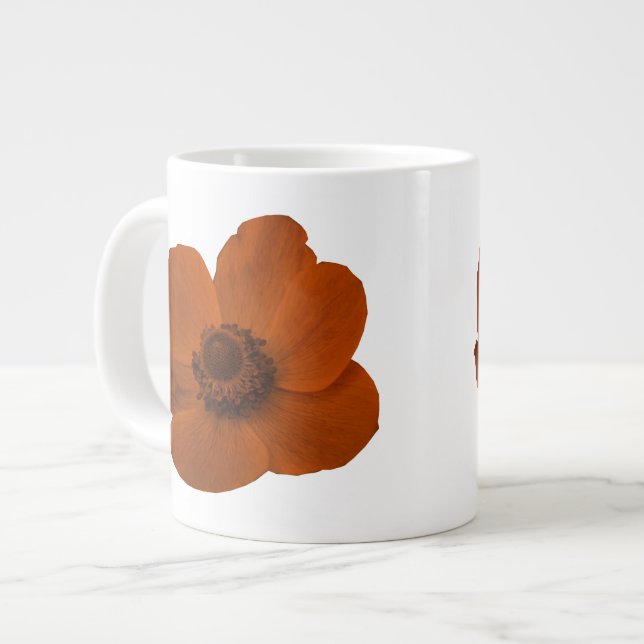 Taza De Café Grande Brown Anemone Mug (Izquierda)