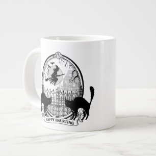 Taza De Café Grande bruja de Halloween moderna