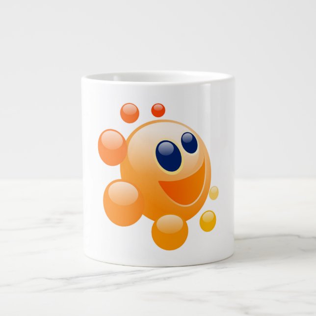 TAZA DE CAFÉ GRANDE BUBBLY SUN (Frente)