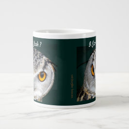 Taza De Café Grande Búho grande del ojo