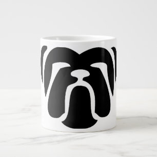 Taza De Café Grande bulldog tribal