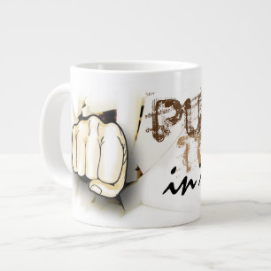 Taza De Café Grande Café. Sacador hoy en la cara