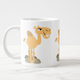 Taza De Café Grande Camello Personalizado sonriente