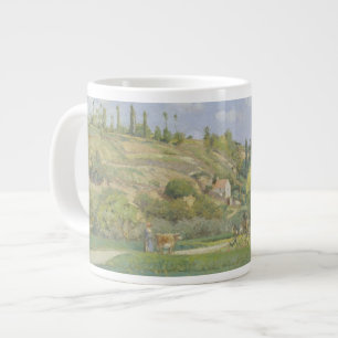 Taza De Café Grande Camille Pissarro el un Cowherd en Valhermeil,
