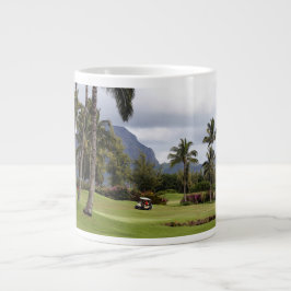 Taza De Café Grande Campo de golf de la bahía de Poipu, Kauai, Hawaii