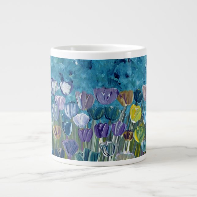 Taza De Café Grande Campo de sueños (Frente)
