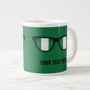 Taza De Café Grande Canciones personalizados de Nigeria Shades