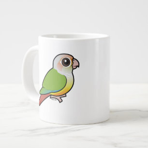 Taza De Café Grande Canela Conure Verde-cheeked de Birdorable