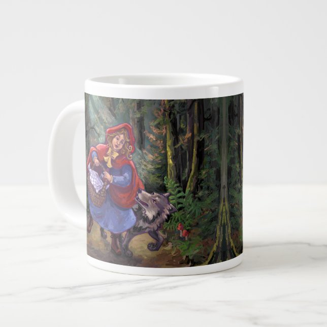 Taza De Café Grande Caperucita Roja (Izquierda)