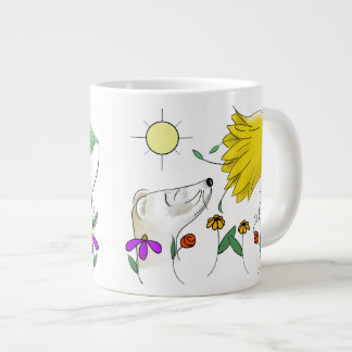 Taza De Café Grande Cara divertida del hurón