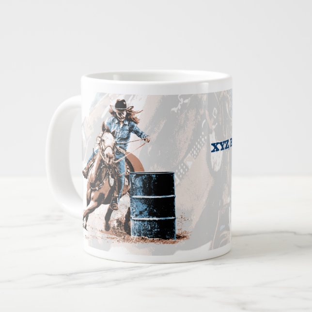 Taza De Café Grande Carreras del barril (Izquierda)