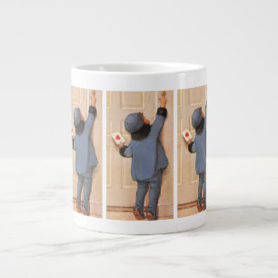 Taza De Café Grande Carta de amor vintage de Jessie Willcox Smith