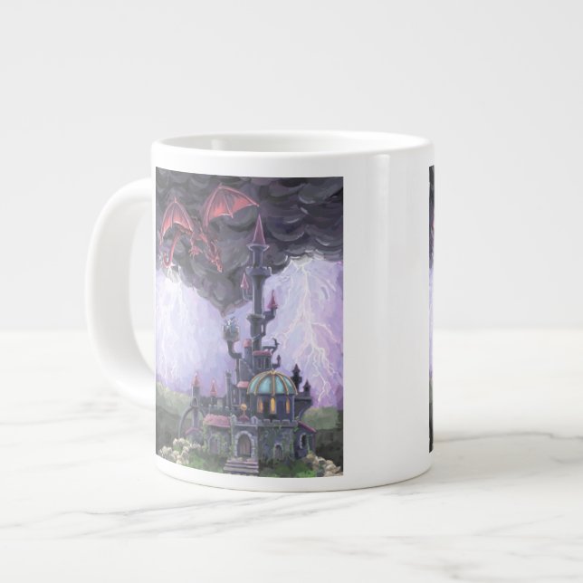 Taza De Café Grande Castillo de Dragon (Izquierda)