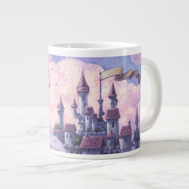 Taza De Café Grande Castillo de Unicornio (Derecha)