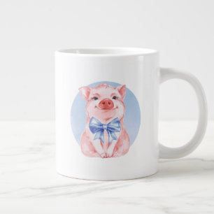 Taza De Café Grande Cerdo feliz