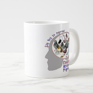 Taza De Café Grande Cerebro En Las Cerdo