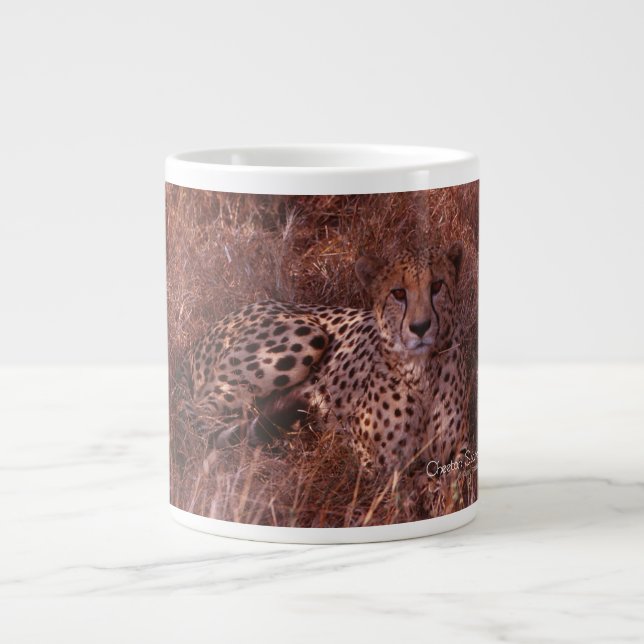 Taza De Café Grande Cheetah Stare (Frente)