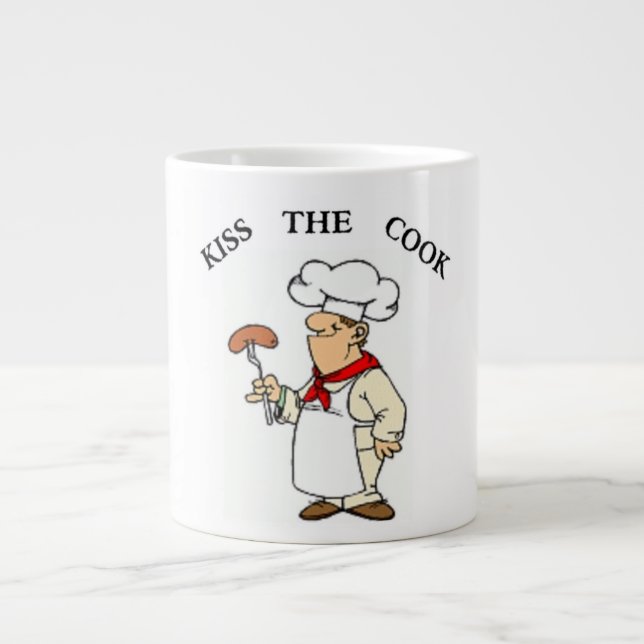 TAZA DE CAFÉ GRANDE CHEF DE "BESE A LA COCINA" (Frente)