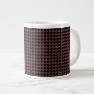 Taza De Café Grande Chevron Checks Brown and Black