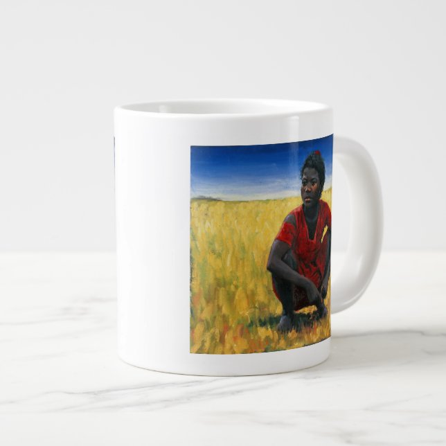 Taza De Café Grande Chica en el rojo 1992 (Derecha)