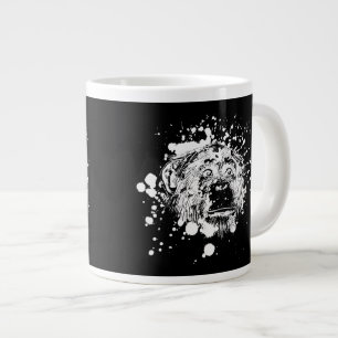 Taza De Café Grande Chimpancé en blanco
