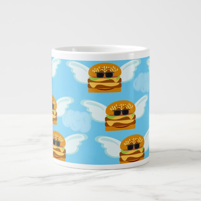 Taza De Café Grande Cielo de hamburguesa (Frente)