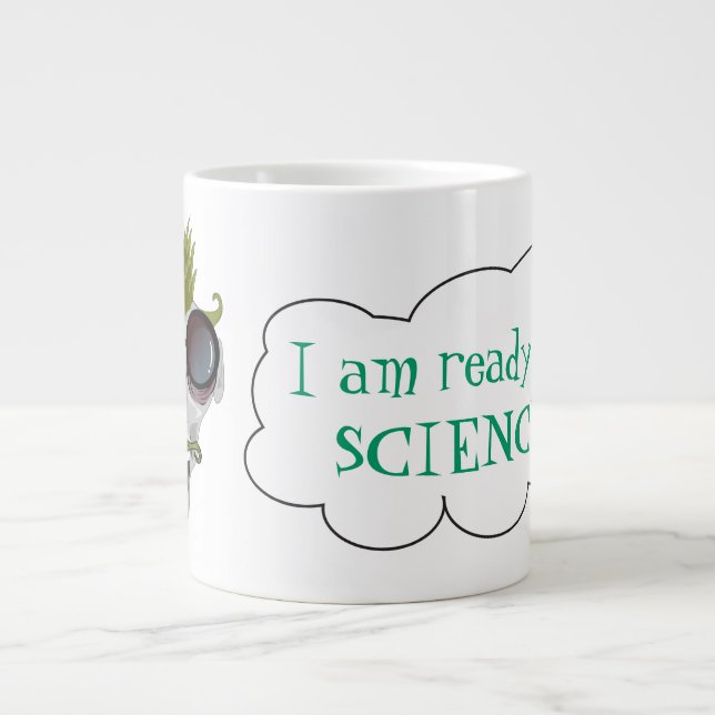 Taza De Café Grande Ciencia enojada (Frente)