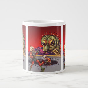 Taza De Café Grande Ciencia Ficción Antigua Gigante Ciempiés Insecto G