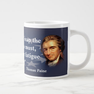 Taza De Café Grande Cita de Thomas Paine en la bendición de la