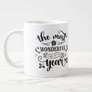 Taza De Café Grande Cita/Mug del tiempo/Navidades más maravilloso
