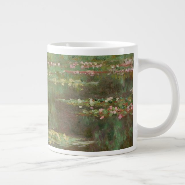 Taza De Café Grande Claude Monet el | Waterlilies o la charca del (Derecha)