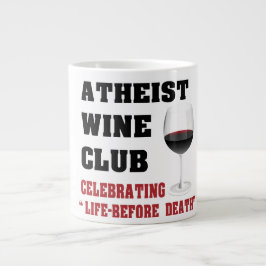 Taza De Café Grande Club ateo del vino