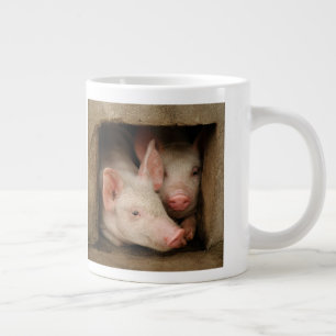 Taza De Café Grande Cochinillos curiosos