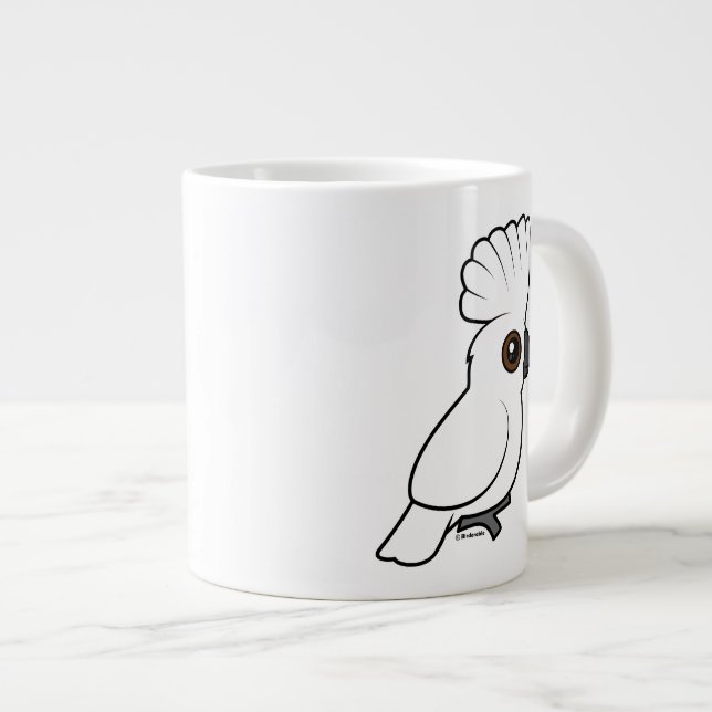 Taza De Café Grande Cockatoo del paraguas (criado) (Derecha)