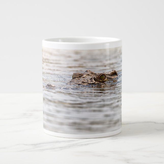 Taza De Café Grande Cocodrilo del Nilo (Frente)